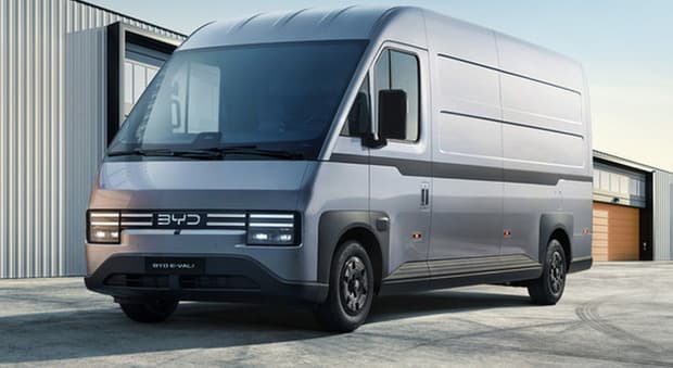  Byd E-Vali, il furgone elettrico di taglia grande con fino a 17,9 metri cubi di volume di carico 