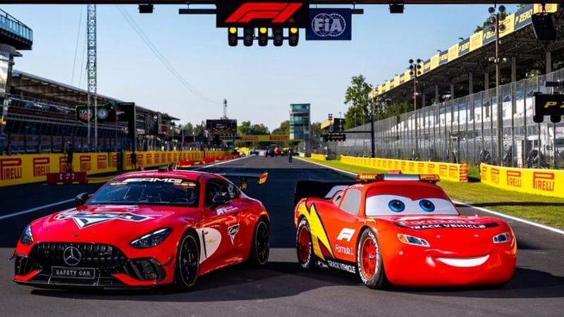 Saetta McQueen di Cars “debutta” in Formula 1 a Monza