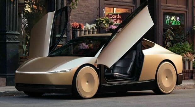  Tesla lancia Cybercab, il taxi senza pedali né volante. L'appuntamento è Austin ma ancora non si sa la data 